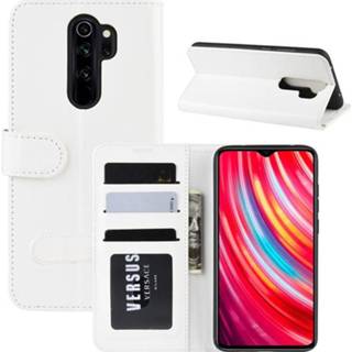 👉 Portemonnee wit Xiaomi Redmi Note 8 Pro Hoesje met Magneetsluiting - 5712579947253
