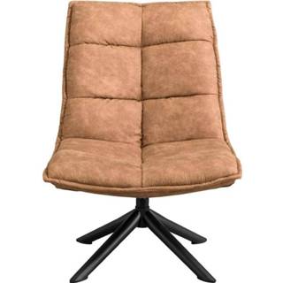 👉 Fauteuil polyester taupe Clay - Leen Bakker 8714901719733