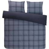 👉 Dekbedovertrek blauw katoen Walra Square Nights - donkerblauw 240x200/220 cm Leen Bakker 8719023347215