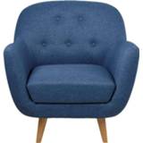 👉 Fauteuil blauw stof Hout#Stof Lucera - Sawana donkerblauw Leen Bakker 5705994907612