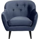👉 Fauteuil blauw stof Stof#Hout Lucera - Letto donkerblauw Leen Bakker 5713941031518