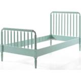 👉 Hardhout groen Vipack bed Alana - mint 90x200 cm Leen Bakker 5420070227032