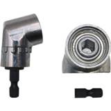 Schroevendraaier steel 105 graden rechte hoek boor driver bit extension Power Drill tool 7mm hex magnetische socket adapter (Short type) 8006405054756