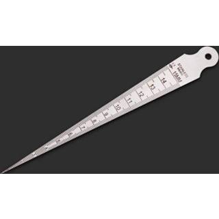 Roestvrijstalen stainless steel Wig Feeler gap 1-15mm dik roestvrijstaal liniaal inspectie taper gauge metrische keizerlijke maatregel tool 6922902164298