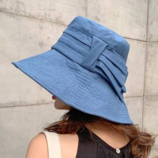 👉 Vizier blauw Brede rand zomer zon ademende UV bescherming vizieren zonnebrandcrème opvouwbare Cap (denim blauw) 8226890267824