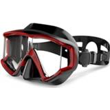 👉 Duikmasker rood zwart DM600 silicagel zwembrillen duikuitrusting voor volwassenen (rood + zwart) 8006405168866