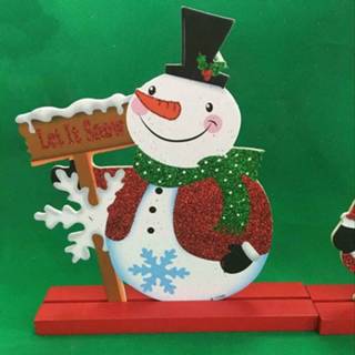 👉 Decoratiehanger 2 PC'S kerst kartonnen losse poeder kleur straat teken decoratie hanger (kerst sneeuwpop) 8226890112346