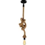 👉 Hanger Vintage Hemp Rope Pendant Light AC90-260V E27 Loft Creative Personality Industrial Lamp for Restaurant Coffee Bar