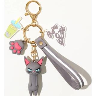 👉 Sleutelhanger grijs JOYROOM FM-Y01 ADOONGA kat stijl decoratie (grijs) 6922035143733