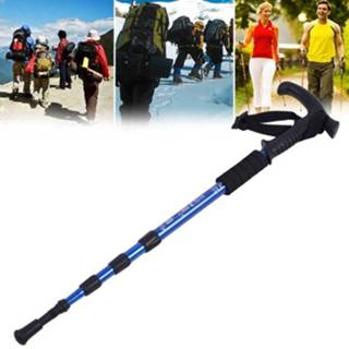 👉 Handvat blauw Aotu AT7555 108cm Outdoor Camping aluminiumlegering T Lock 4 Alpen Stock (blauw) 8006405209880