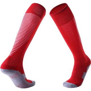 👉 Sokken rood Een paar Adult anti-Skid over knie dikke zweet-absorberende hoge (rood) 8226890262690