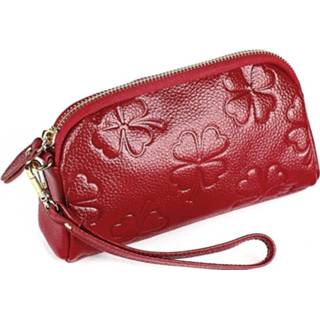 👉 Clutch rood vrouwen Dames tas Coin Purse mode trend cute hand-held portemonnee (wijn rood) 8226890167292
