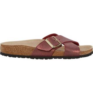 👉 Rood Birkenstock Siena washed metallic port narrow 4039854639056