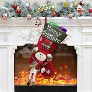 👉 Ornament Christmas decoratie Merry Stocking Gift Bag hanger 8006405339273