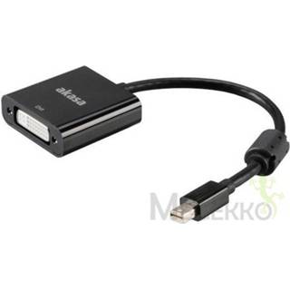 👉 DisplayPort zwart Akasa AK-CBDP16-20BK Mini DVI-I kabeladapter/verloopstukje 4710614536685