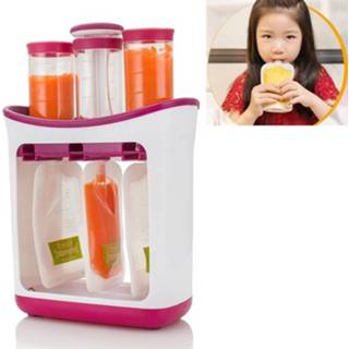 👉 Opbergtas baby's kinderen Multifunctionele Home keuken handleiding baby voedsel dispenser puree Squeezer 6922214771016