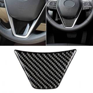 👉 Stuurwiel carbon fiber Auto decoratieve sticker voor Toyota achtste generatie Camry 2018-2019 6922950002559