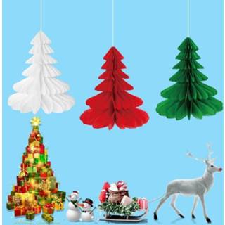 👉 Kerstversiering papier LH01 2 packs kerst bal hanger Home bloem decoratie specificatie: B kerstboom 8226890343979