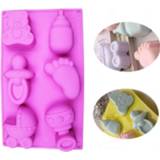 👉 Siliconen jelly baby's baby speelgoed vorm Bakeware schimmel pudding chocolade cake decoratie willekeurige kleur levering 8226890338326