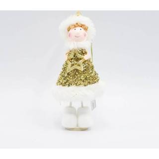 👉 Kerstversiering 2 PC'S cute Santa Snowman Doll decoraties houden kleine geschenken kerst poppen (B vijf-puntige ster engel) 8226890362680