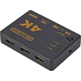 👉 Schakelaar ZMT10 HDMI-schakelaar 3 in 1 uit 4K 3D Full HD-video met IR-afstandsbediening 6922118742501