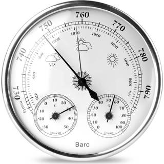 👉 Digitale thermometer THB9392 muur gemonteerde hygrometer huishoudelijke hoge nauwkeurigheid drukmeter lucht weer instrument barometer 8226890300927