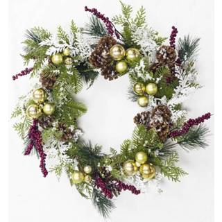 👉 Ornament goud 2 PC'S kerst creatieve krans Pine Cone (goud) 6922636876269