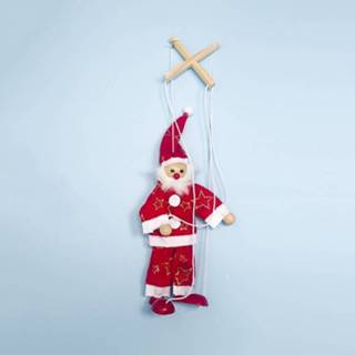 👉 Stof 2 PC'S kerst creatieve lijn Puppet decoraties (Santa Claus knop) 8226890400818