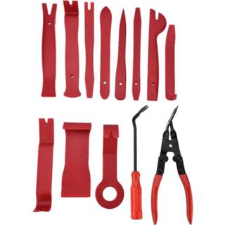 👉 Schroevendraaier rood 13 STKS auto audio demontage modificatie tool interieur deurpaneel installatie Geluiddichte reparatie (rood) 8226890264786