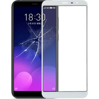 👉 Lens wit Voorkant scherm buitenste glazen voor Meizu M6T (wit) 6922967427086