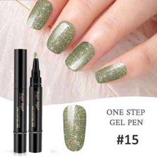 👉 Nagellak gel 3 in 1 nagel pen luie lijm lang blijvende 5ml (#15) 6922146400473