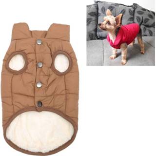 S Winter Pet jas kleren voor honden kleding warme hond maat: (koffie) 8226890282469