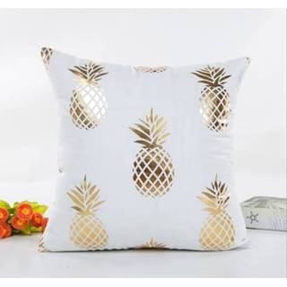 Sofa Home auto bronzed kussensloop met geometrische patroon kussen cover (ananas) 8226890299511