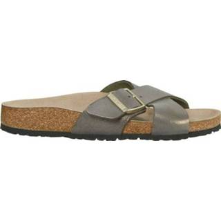 👉 Grijs goud Birkenstock Siena washed metallic stone gold narrow 4039854418927