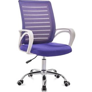 👉 Stoel witte paars 9050 computer bureaustoel Home terug comfortabele frame eenvoudige (paars) 8226889957613