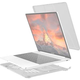 👉 Handvat wit Split waterdichte PC Crystal laptop beschermende case voor Huawei MateBook 13 inch met stand & (wit) 8226889976553