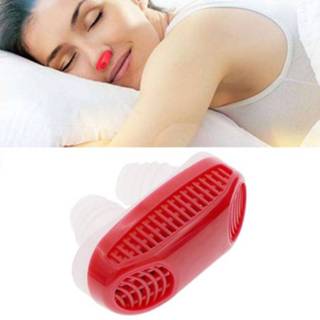 Luchtreiniger rood silicone 2 in 1 ABS Anti Snurk (rood) 8226889982677