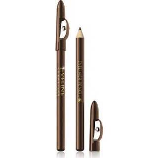 👉 Oogpotlood bruin Eveline Eyeliner Pencil With Sharpener Brown 1 st 5901761941777