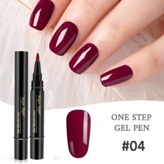 Nagellak gel 3 in 1 nagel pen luie lijm lang blijvende 5ml (#04) 8226890016927