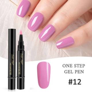 Nagellak gel 3 in 1 nagel pen luie lijm lang blijvende 5ml (#12) 8226890023109