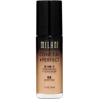 👉 Concealer Milani Conceal + Perfect 2in1 Foundation 08 Light Tan 30 ml 717489700085