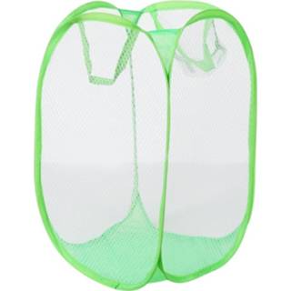 👉 Wasmand groen mannen 3 stuks opvouwbare pop up Wash tas belemmert mesh opslag Pueple vuile kleren mand (groen) 8226890277472