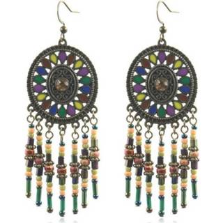 👉 Oorbel vrouwen 3 paar vintage Boheemse nationale stijl oorbellen lang Mizhu Tassel Earrings (HQEF-1927) 6922433072246