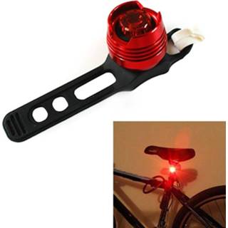 Fiets rood wit aluminium fietsen voor achterste staart helm LED flitslichten veiligheidswaarschuwing lamp voorzichtigheid licht waterdicht (rood geval) 6922316845219