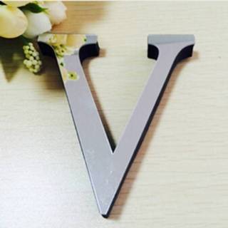 2 PC'S Home Decoratie creatieve persoonlijkheid Engelse letters acryl spiegel DIY muur stickers V TBD061558701V Spiegel acryl 2 PC'S Home Decoratie creatieve persoonlijkheid Engelse letters 3D DIY muur stickers (V) 8226890244306