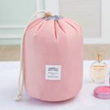 Opbergtas roze Grote-capaciteit cosmetische zak reizen pak Wash tas outdoor waterdichte cilinder Bag (MACA roze) 8226890177550
