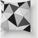 Kussenslop zwart wit polyester 2 PC'S zwart-wit eenvoudige en moderne geometrische abstracte decoratieve kussenslopen gooien kussensloop (15) 8226890044302