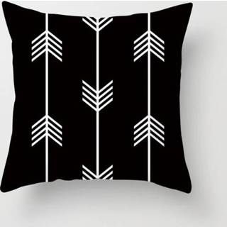 Kussenslop zwart wit polyester 2 PC'S zwart-wit eenvoudige en moderne geometrische abstracte decoratieve kussenslopen gooien kussensloop (9) 8226890053199