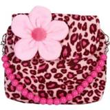 👉 Schoudertas rood rose kinderen meisjes 3 STKS mode prinses bloem Messenger handtas mooie portemonnees (Rose Red Leopard) 8226890236660