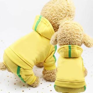👉 Jumpsuit geel XS 2 stks huisdier hond kleren voor honden overalls puppy kat kleding vacht dikke huisdieren maat: (geel) 8226890170162